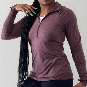 Long Sleeve, Collared Workout top.